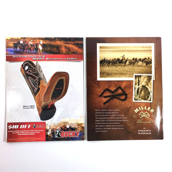 American Cowboy Magazine Lot July Sept 2009 John Wayne Wild West Gunfighters - Picture 2 of 4